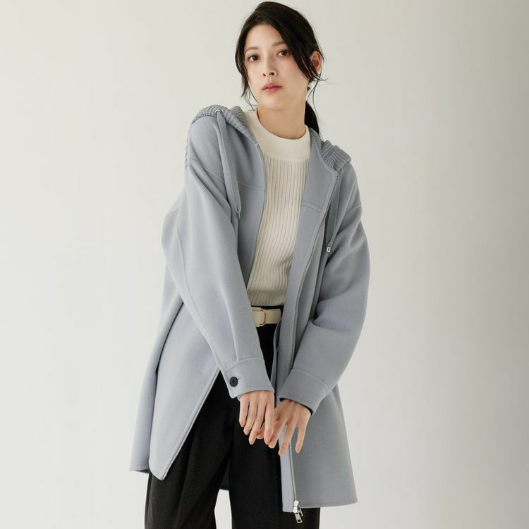 ★新品タグ付　ライトリバーフードコート　ライトグレー 5c63d6790e8cdedba1c3c0f502997f