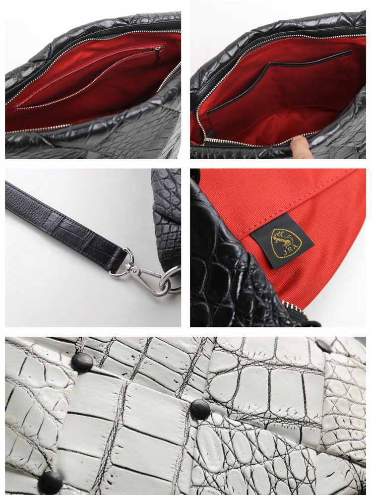 クロコダイルダイヤ柄編み込みデザイン2wayトートバッグ日本製JRAメンズ