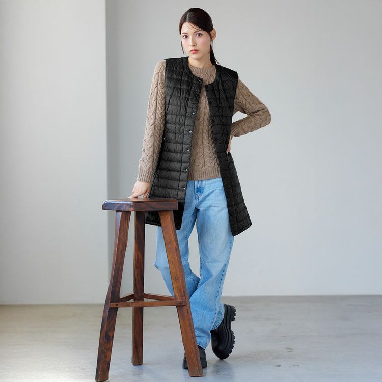 ライトダウンロングベストFilomo