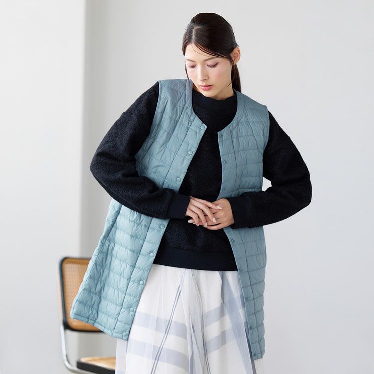 ライトダウンロングベストFilomo