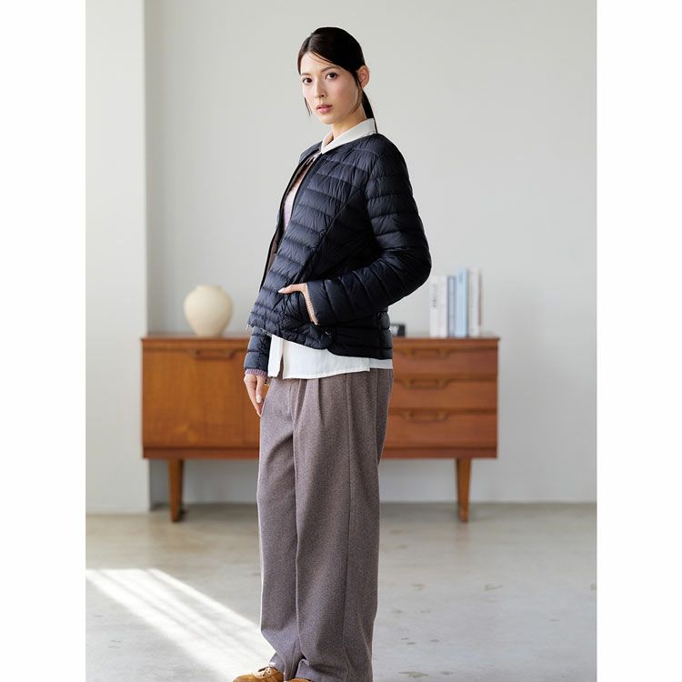 ライトダウンレディースダウンジャケットインナーダウンダウンライトダウンジャケットfilomoダウン80%(08000347r)