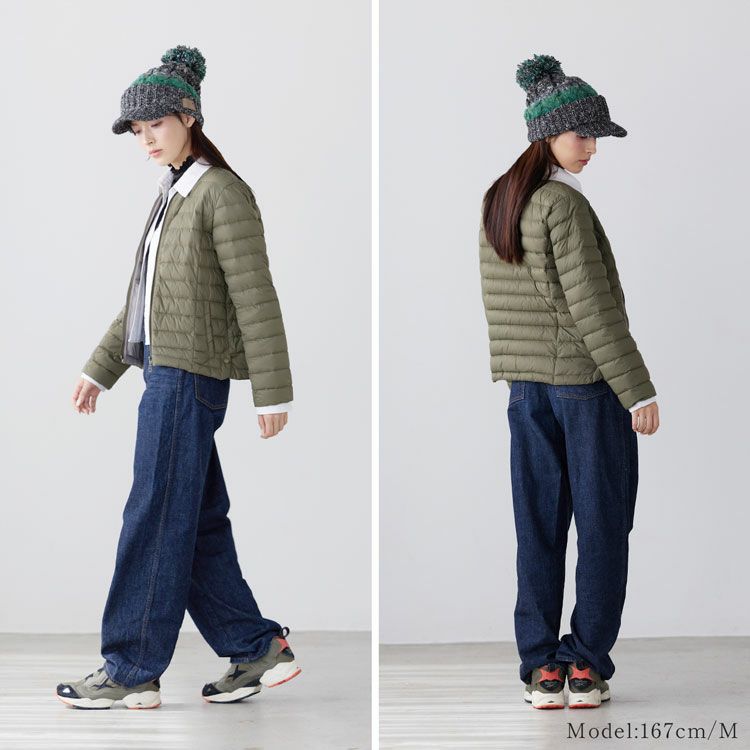 ライトダウンレディースダウンジャケットインナーダウンダウンライトダウンジャケットfilomoダウン80%(08000347r)