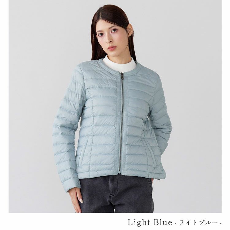 ライトダウンレディースダウンジャケットインナーダウンダウンライトダウンジャケットfilomoダウン80%(08000347r)