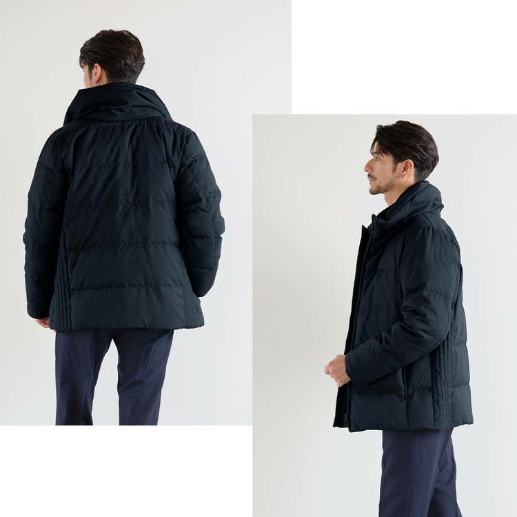 アレンヌ ダウンジャケット  サイド・バッグスタイル