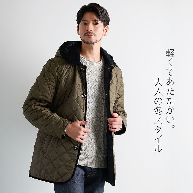 中綿ダウンコート メンズ キルティングコート