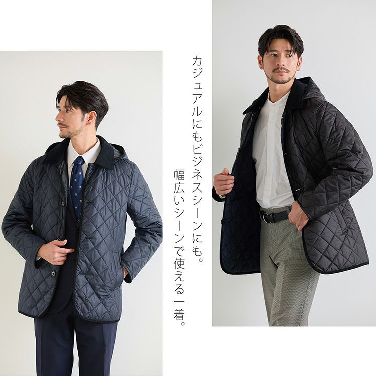 中綿ダウンコート メンズ キルティングコート