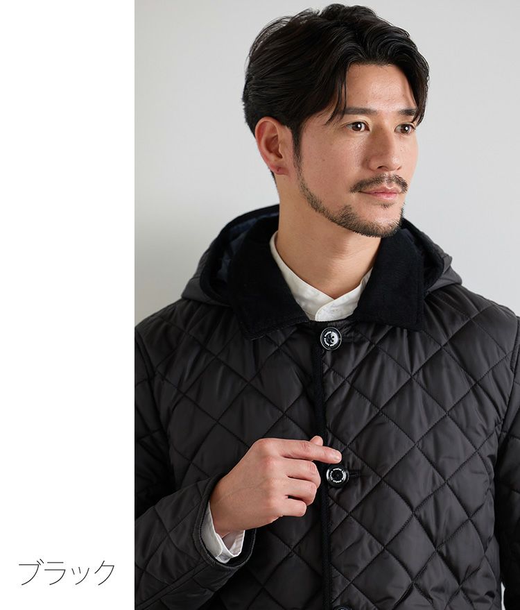 中綿ダウンコート メンズ キルティングコート