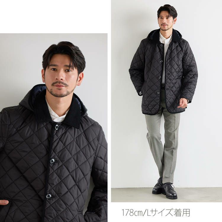 中綿ダウンコート メンズ キルティングコート