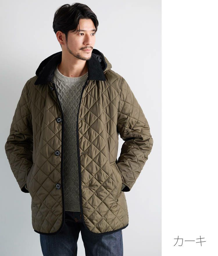 中綿ダウンコート メンズ キルティングコート