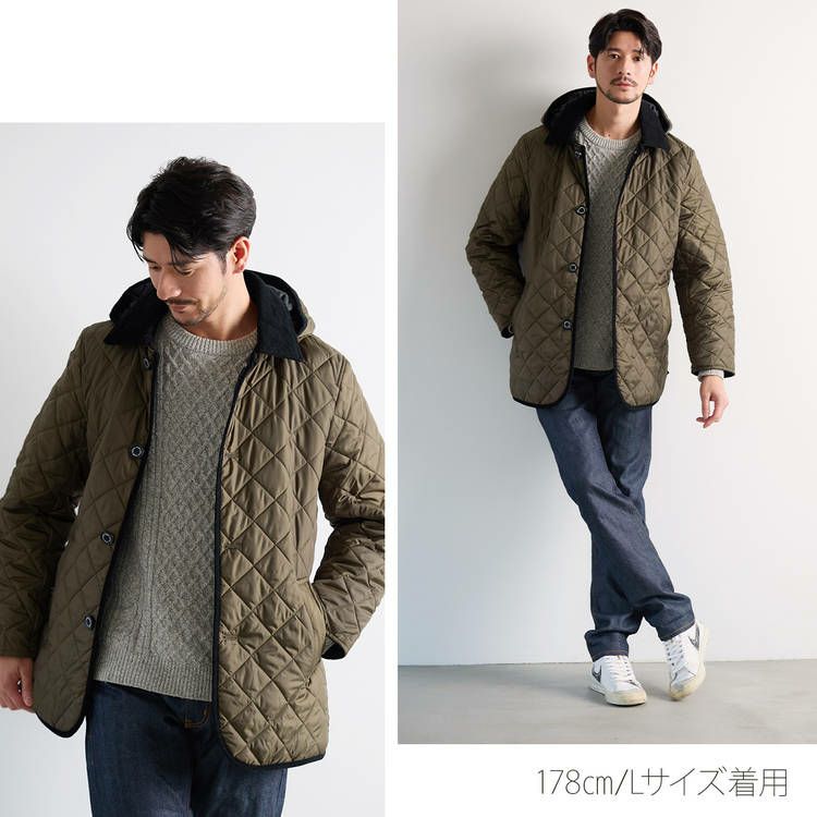 中綿ダウンコート メンズ キルティングコート