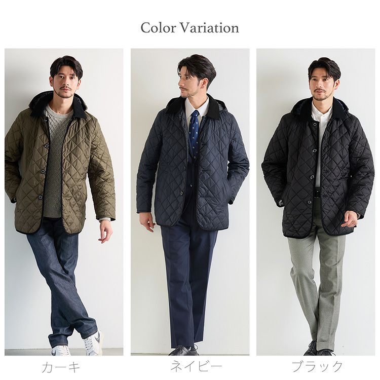 中綿ダウンコート メンズ キルティングコート