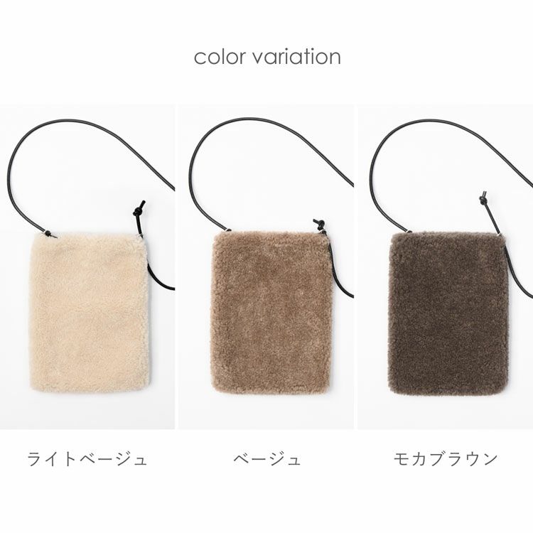 ファーバッグショルダーエコファー斜めがけバッグレディースムートン風フェイク【ネコポスで送料無料】(07000690r)