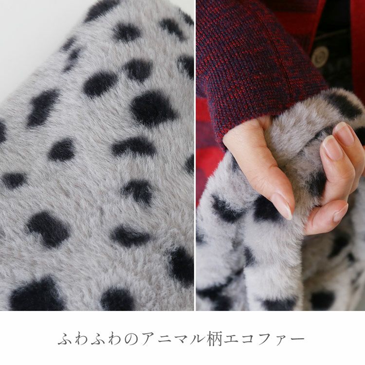 ファーバッグミニトートアニマル柄エコファー斜めがけバッグレディーストートフェイク(07000691r)