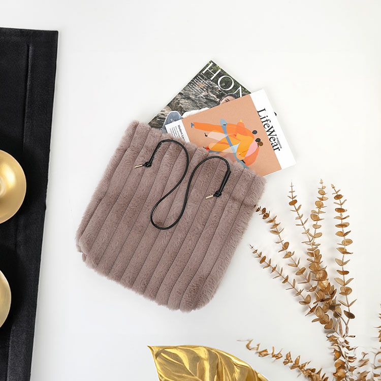 ファーバッグトートレディースフェイクファーA4エコファーバッグトートバッグA4バッグ(07000692r)