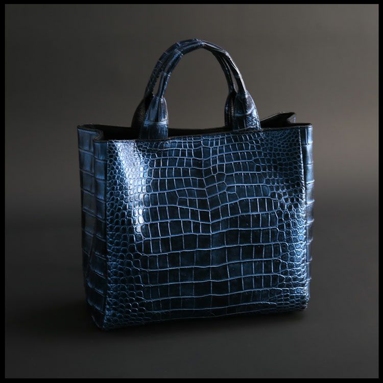クロコダイルトートバッグマット加工