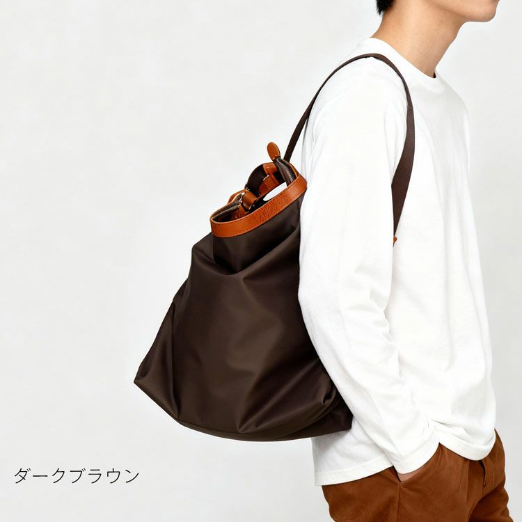 2way ナイロン リュック メンズ 本革 日本製