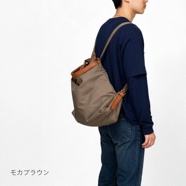 2way ナイロン リュック メンズ 本革 日本製